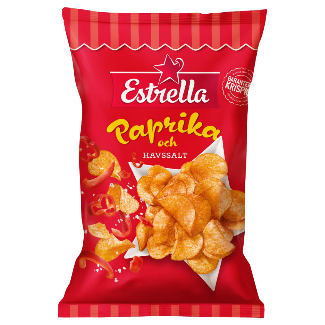 Estrella Paprika & Havssalt Chips
