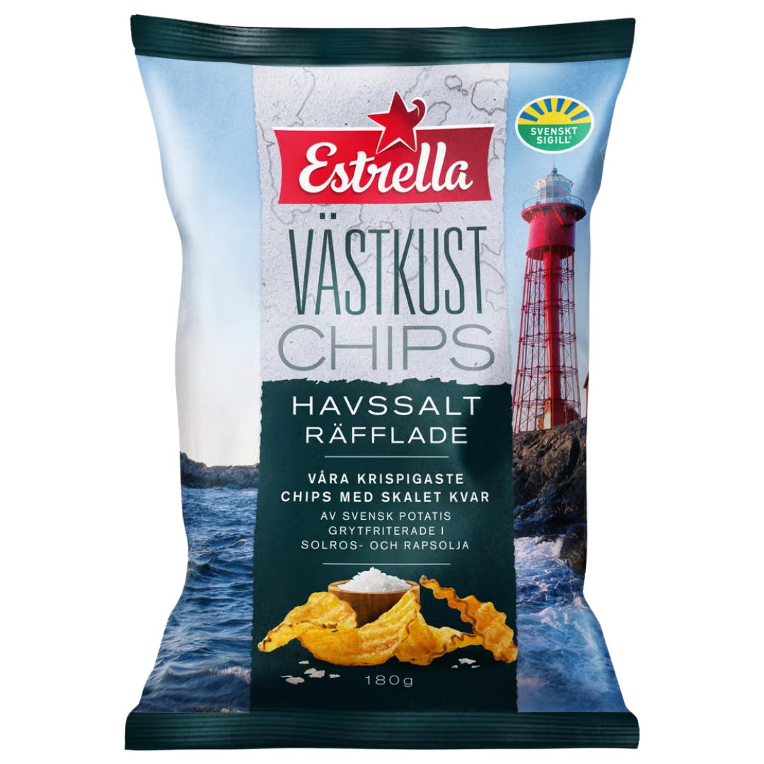 Estrella Västkustchips Havssalt Chips