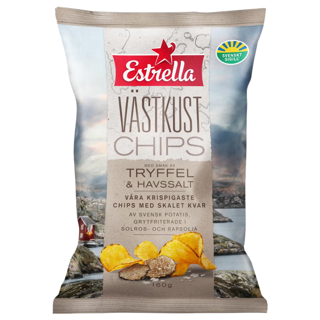 Estrella Västkustchips Tryffel & Havssalt Chips