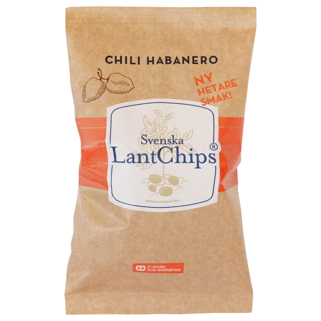 Svenska LantChips Chili Habanero Chips