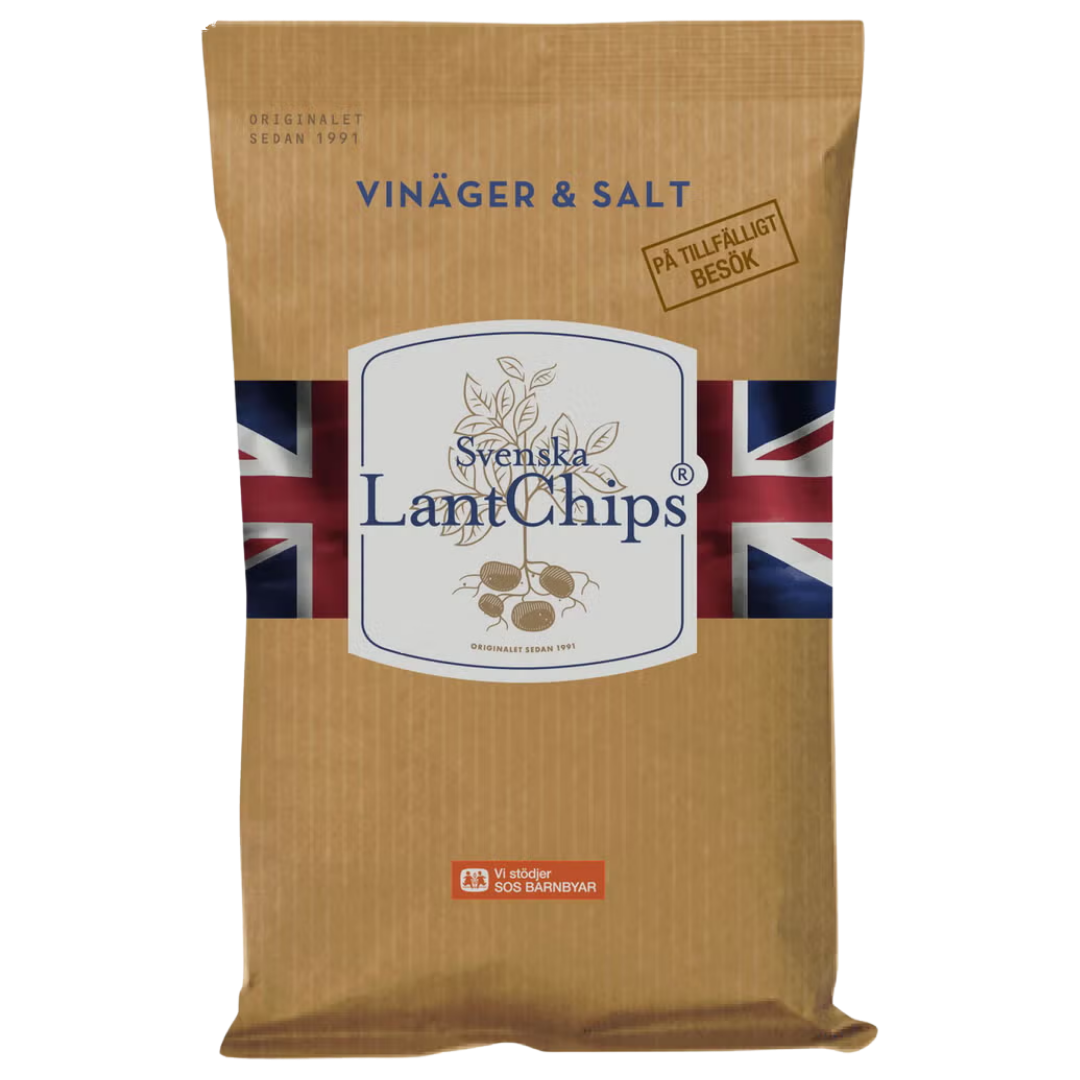 Svenska LantChips Vinäger & Salt Chips