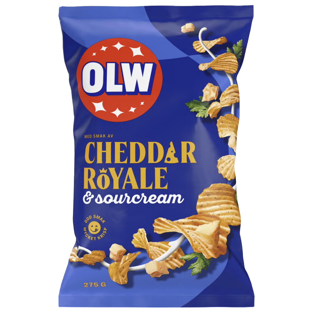 OLW Cheddar Royale & Sourcream Chips