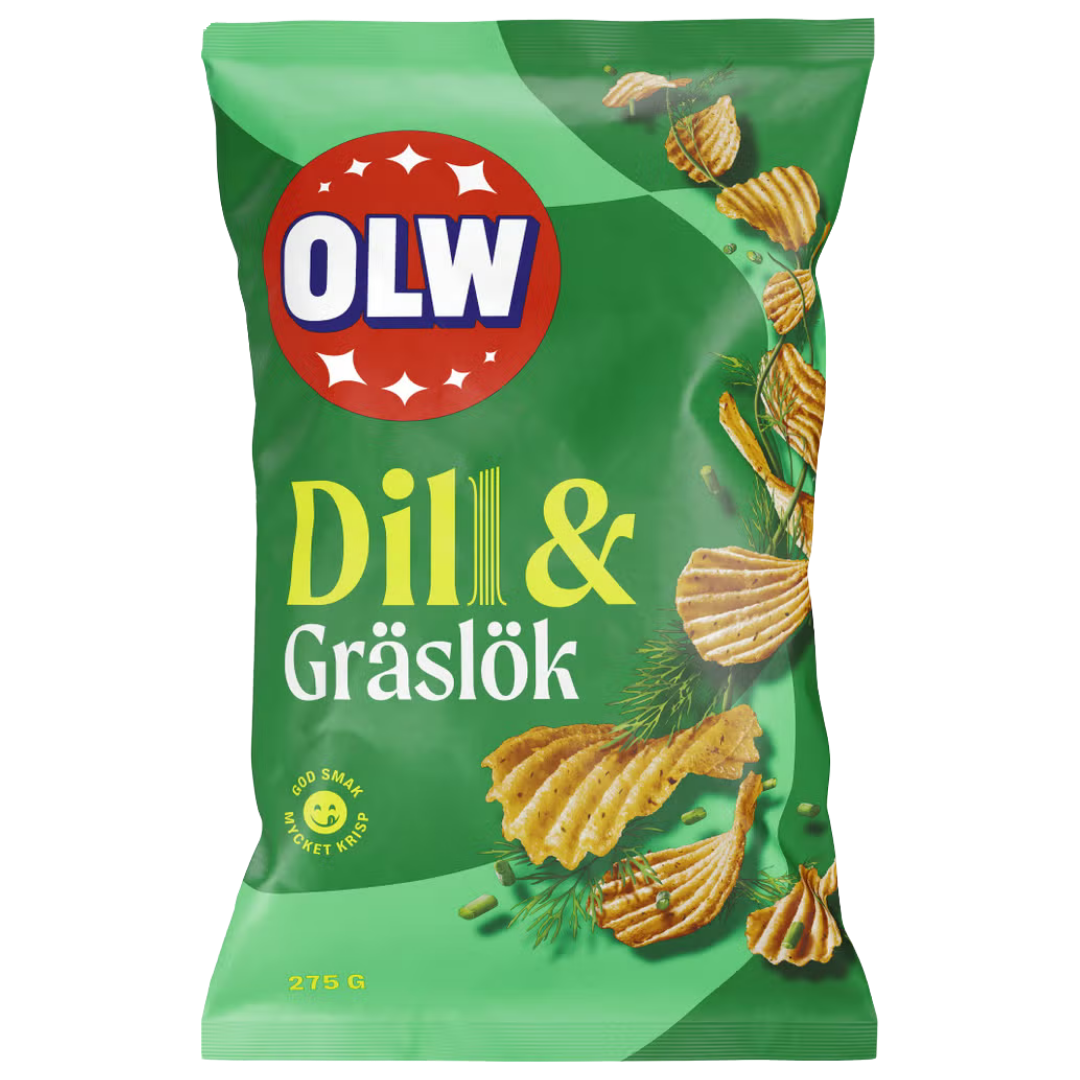 OLW Dill & Gräslök Chips