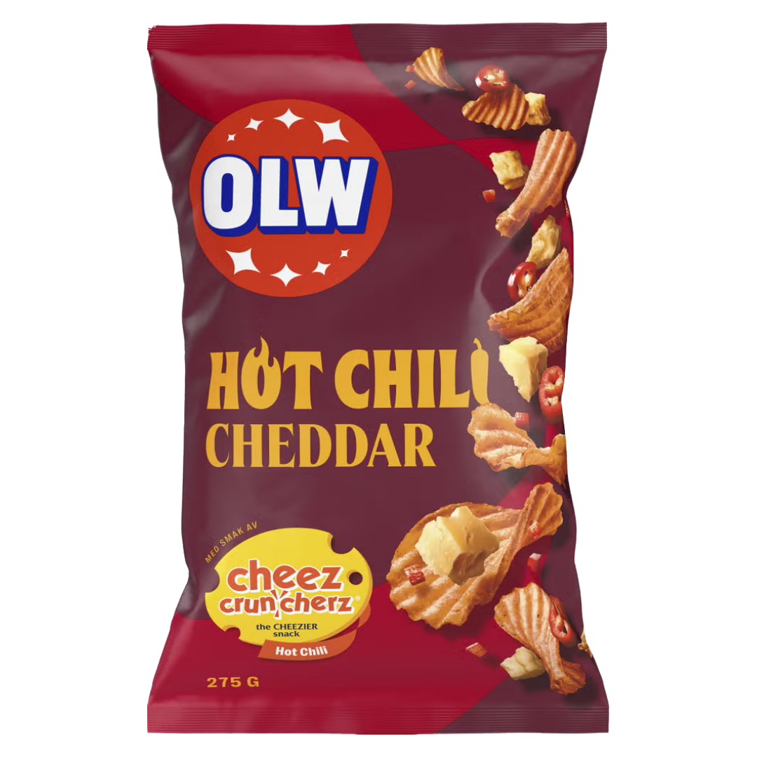 OLW Hot Chili Cheddar Chips